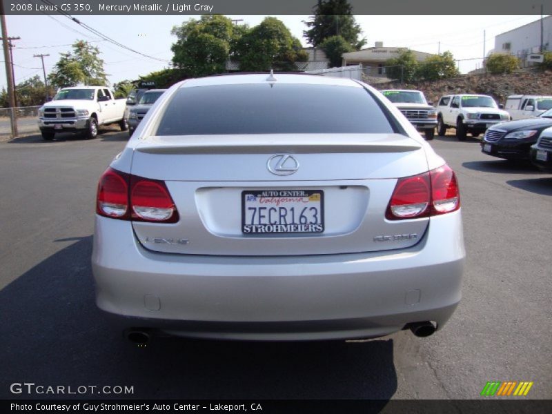Mercury Metallic / Light Gray 2008 Lexus GS 350