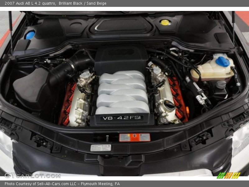 Brilliant Black / Sand Beige 2007 Audi A8 L 4.2 quattro