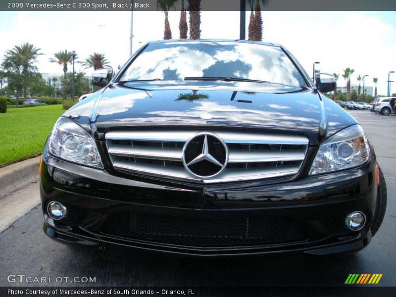 Black / Black 2008 Mercedes-Benz C 300 Sport