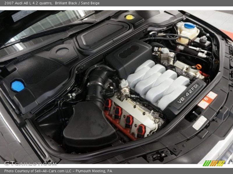 Brilliant Black / Sand Beige 2007 Audi A8 L 4.2 quattro