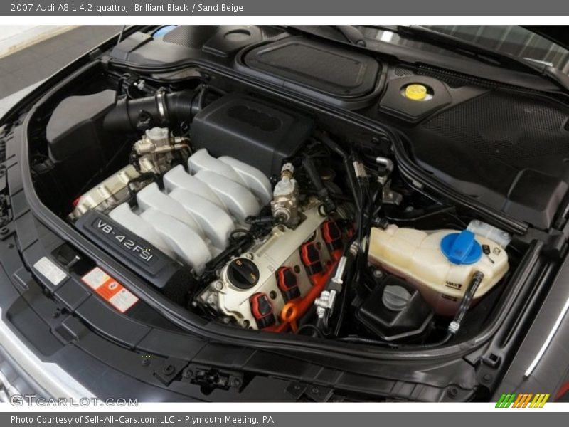 Brilliant Black / Sand Beige 2007 Audi A8 L 4.2 quattro