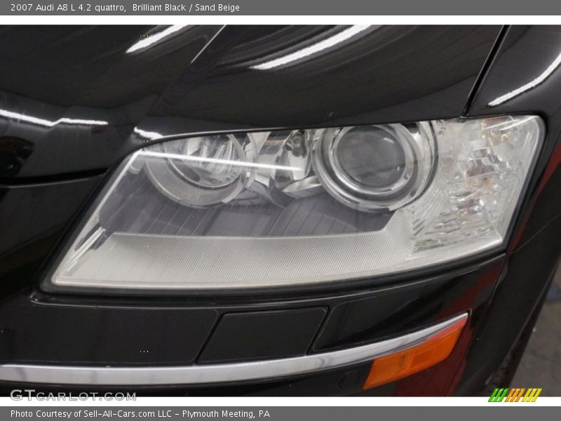 Brilliant Black / Sand Beige 2007 Audi A8 L 4.2 quattro