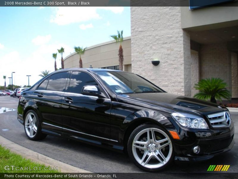 Black / Black 2008 Mercedes-Benz C 300 Sport
