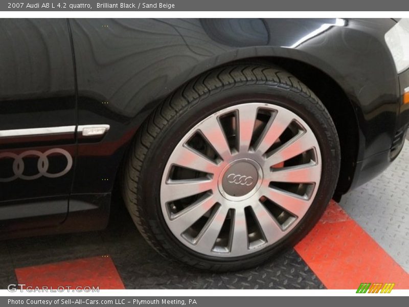 Brilliant Black / Sand Beige 2007 Audi A8 L 4.2 quattro