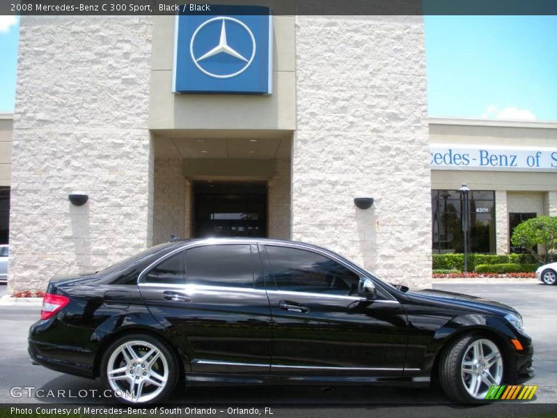 Black / Black 2008 Mercedes-Benz C 300 Sport