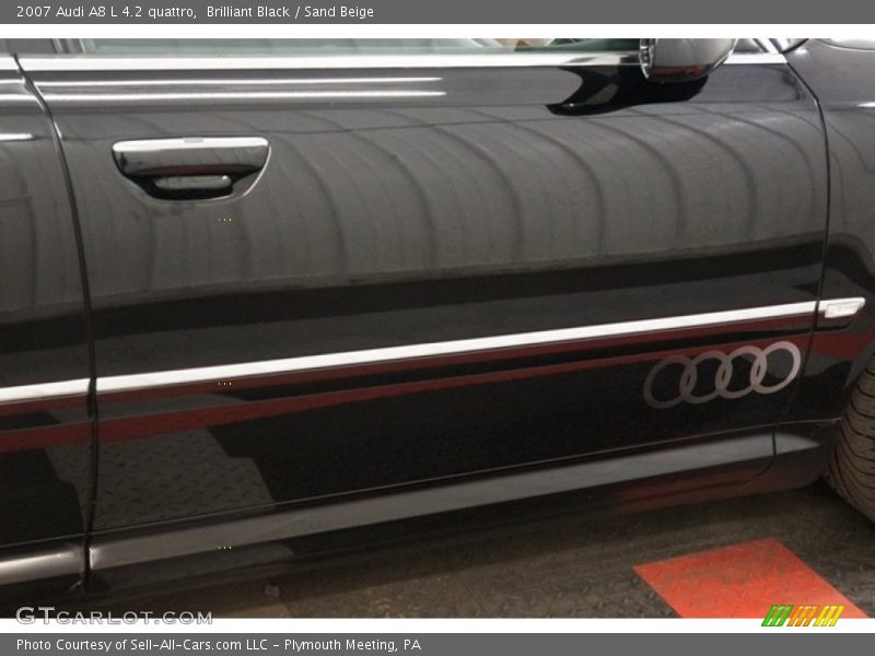 Brilliant Black / Sand Beige 2007 Audi A8 L 4.2 quattro