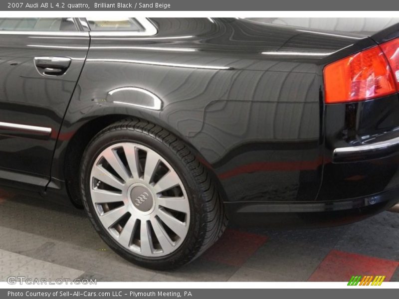 Brilliant Black / Sand Beige 2007 Audi A8 L 4.2 quattro