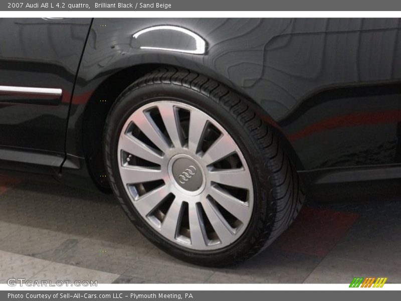 Brilliant Black / Sand Beige 2007 Audi A8 L 4.2 quattro