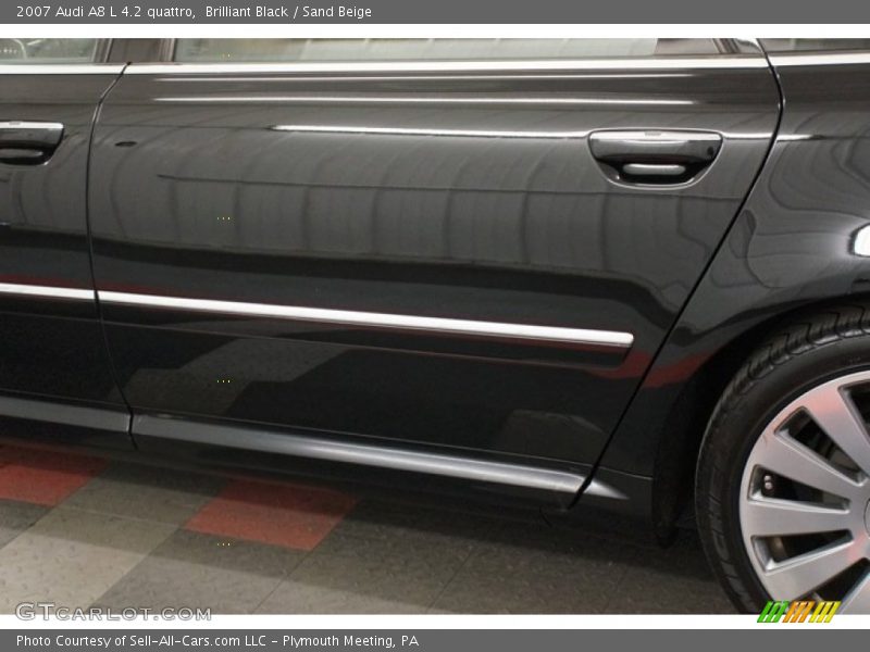 Brilliant Black / Sand Beige 2007 Audi A8 L 4.2 quattro