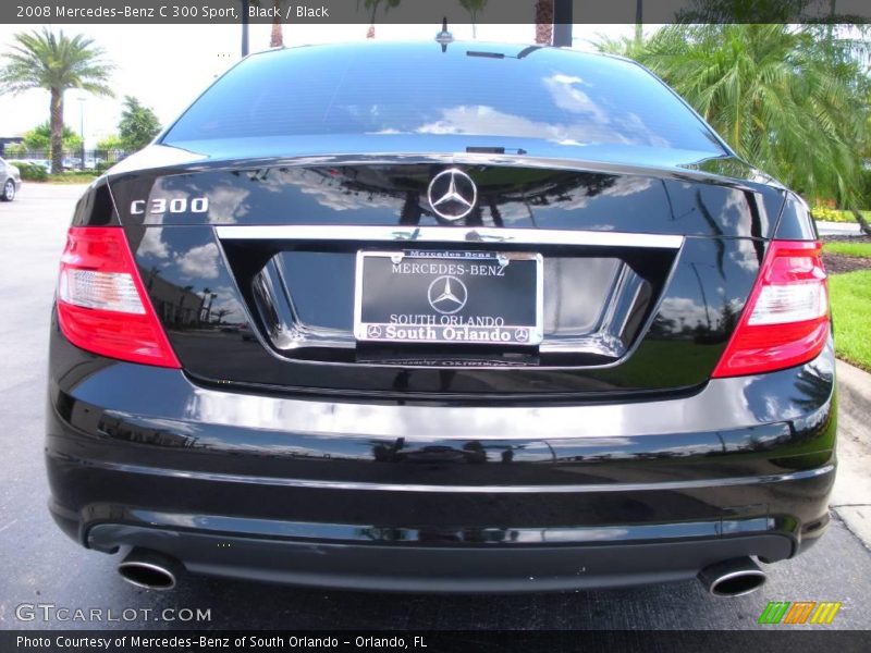 Black / Black 2008 Mercedes-Benz C 300 Sport