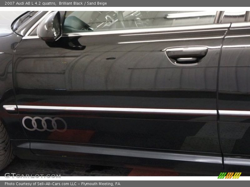 Brilliant Black / Sand Beige 2007 Audi A8 L 4.2 quattro