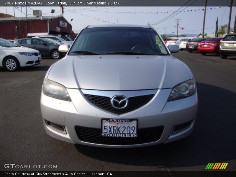 Sunlight Silver Metallic / Black 2007 Mazda MAZDA3 i Sport Sedan