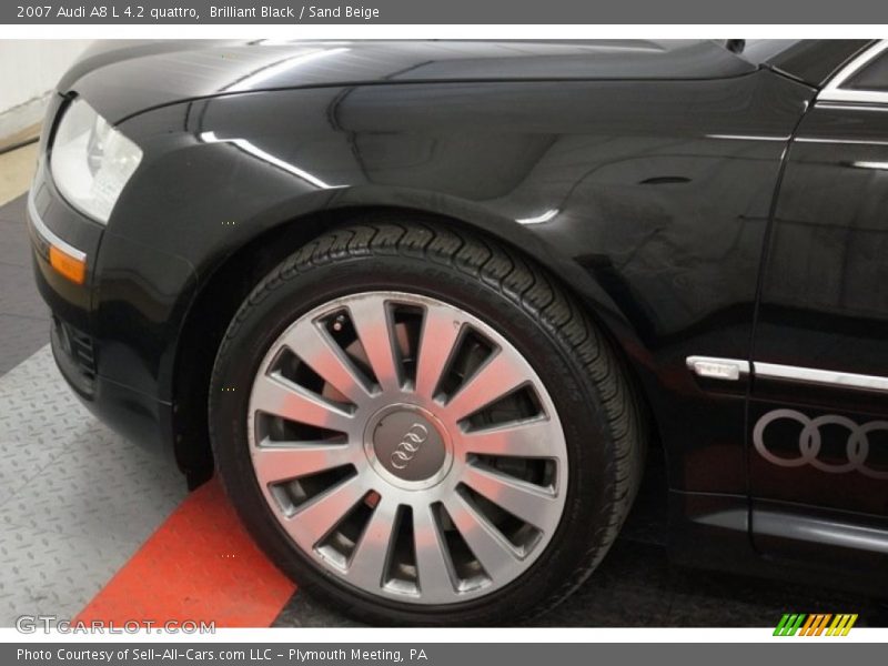 Brilliant Black / Sand Beige 2007 Audi A8 L 4.2 quattro