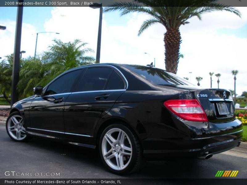 Black / Black 2008 Mercedes-Benz C 300 Sport