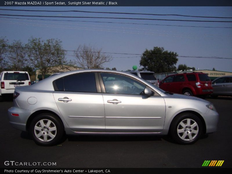Sunlight Silver Metallic / Black 2007 Mazda MAZDA3 i Sport Sedan