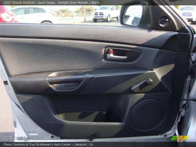 Sunlight Silver Metallic / Black 2007 Mazda MAZDA3 i Sport Sedan