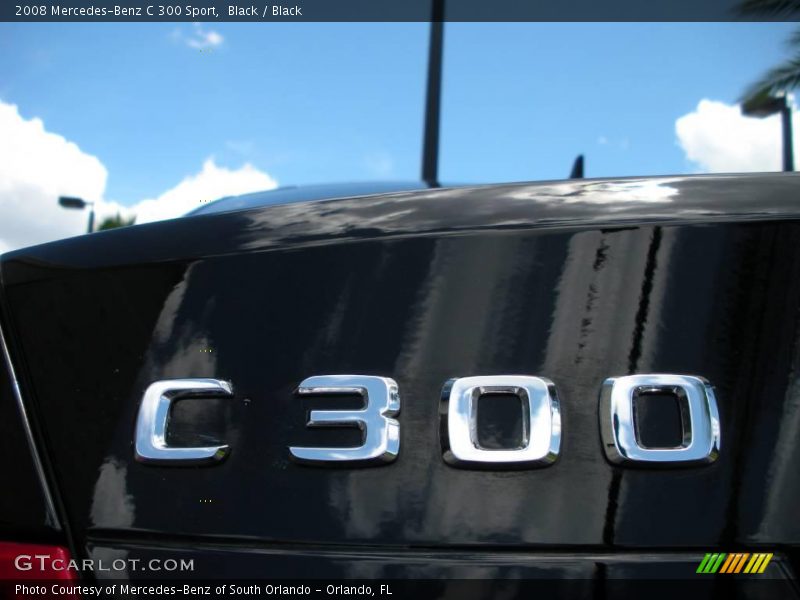 Black / Black 2008 Mercedes-Benz C 300 Sport