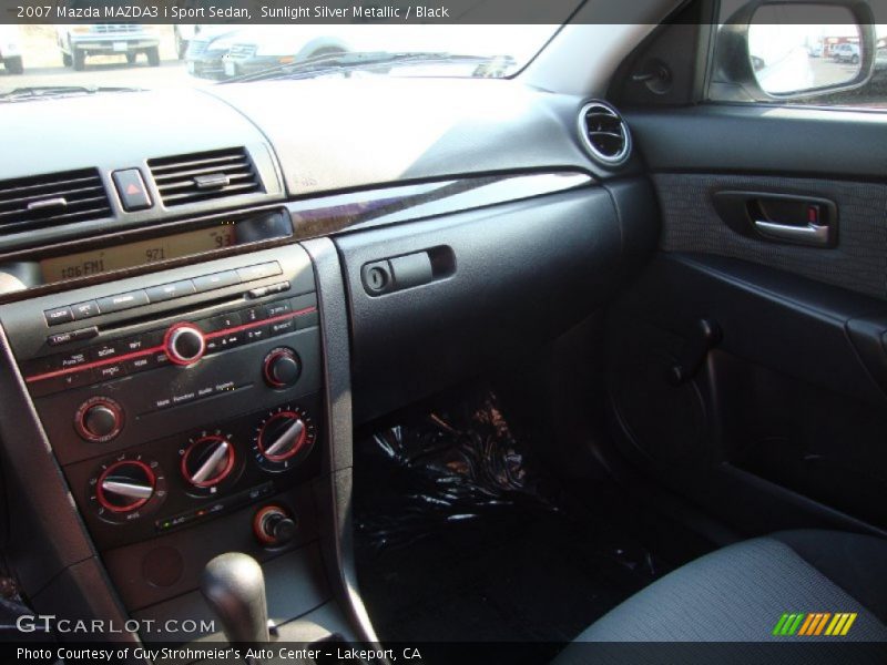 Sunlight Silver Metallic / Black 2007 Mazda MAZDA3 i Sport Sedan