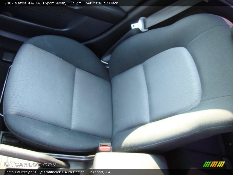 Sunlight Silver Metallic / Black 2007 Mazda MAZDA3 i Sport Sedan
