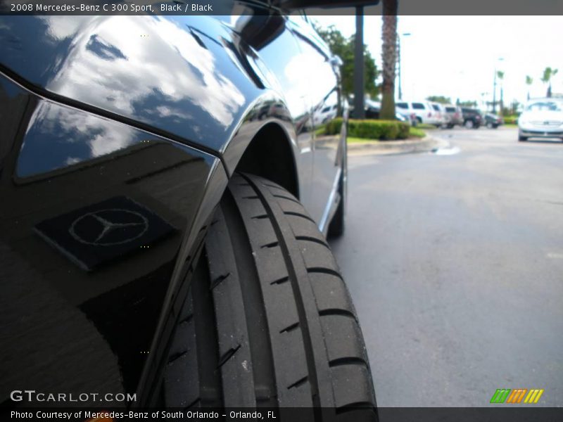 Black / Black 2008 Mercedes-Benz C 300 Sport
