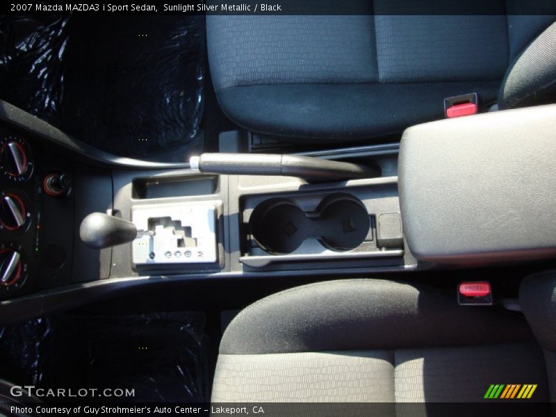 Sunlight Silver Metallic / Black 2007 Mazda MAZDA3 i Sport Sedan