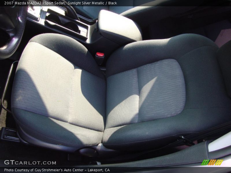 Sunlight Silver Metallic / Black 2007 Mazda MAZDA3 i Sport Sedan