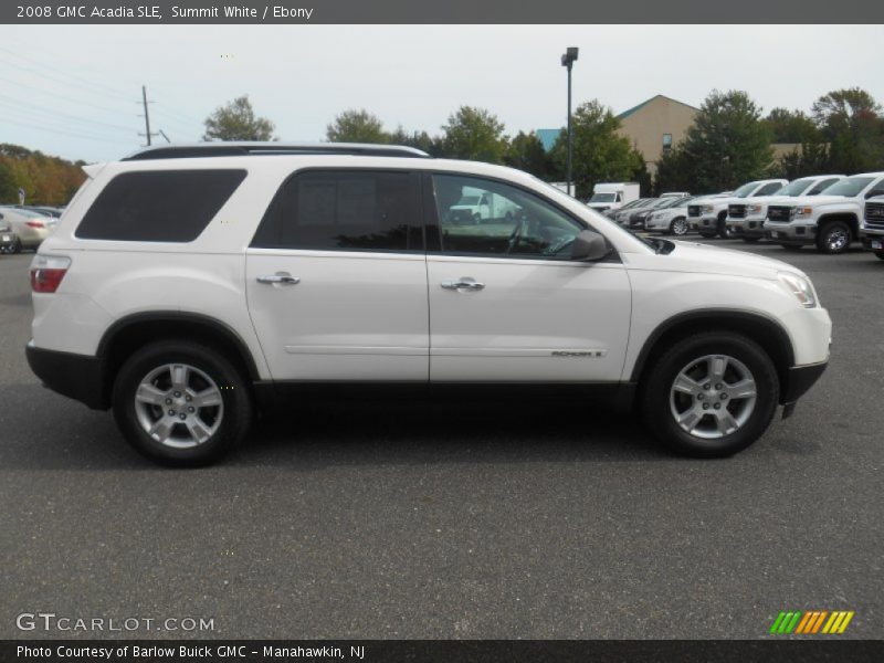 Summit White / Ebony 2008 GMC Acadia SLE