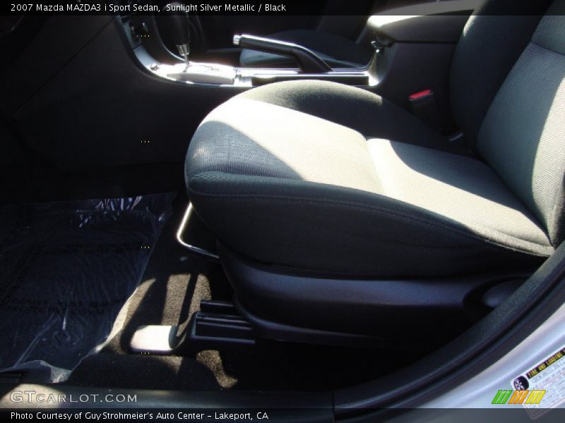 Sunlight Silver Metallic / Black 2007 Mazda MAZDA3 i Sport Sedan