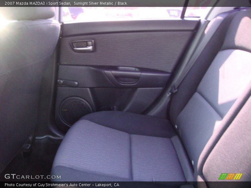 Sunlight Silver Metallic / Black 2007 Mazda MAZDA3 i Sport Sedan