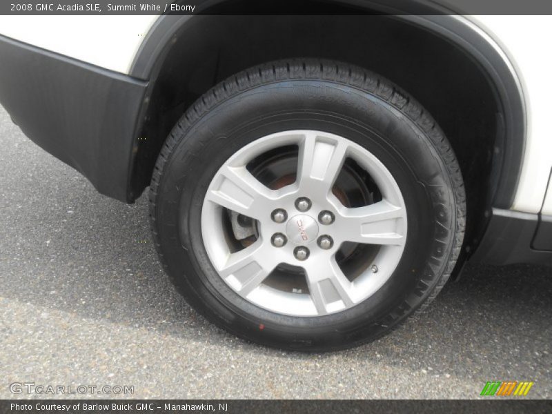 Summit White / Ebony 2008 GMC Acadia SLE