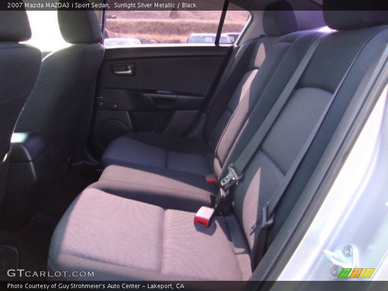 Sunlight Silver Metallic / Black 2007 Mazda MAZDA3 i Sport Sedan