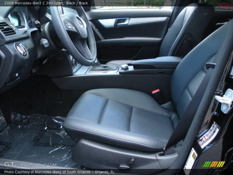 Black / Black 2008 Mercedes-Benz C 300 Sport