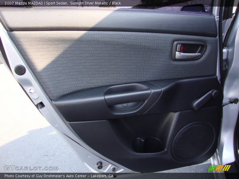 Sunlight Silver Metallic / Black 2007 Mazda MAZDA3 i Sport Sedan