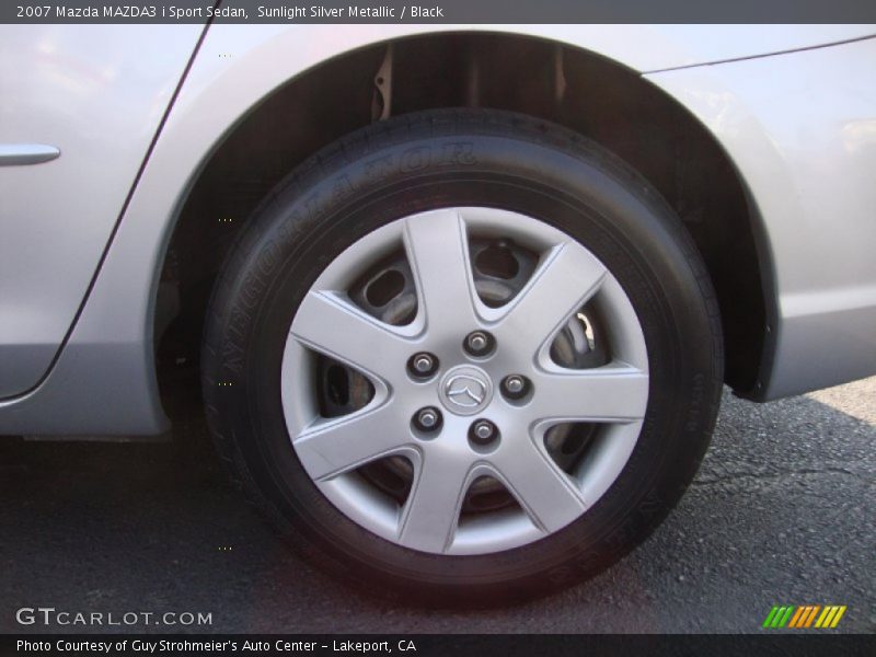 Sunlight Silver Metallic / Black 2007 Mazda MAZDA3 i Sport Sedan