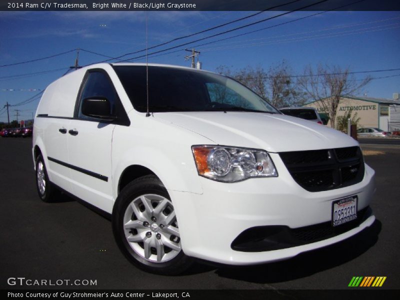 Bright White / Black/Light Graystone 2014 Ram C/V Tradesman