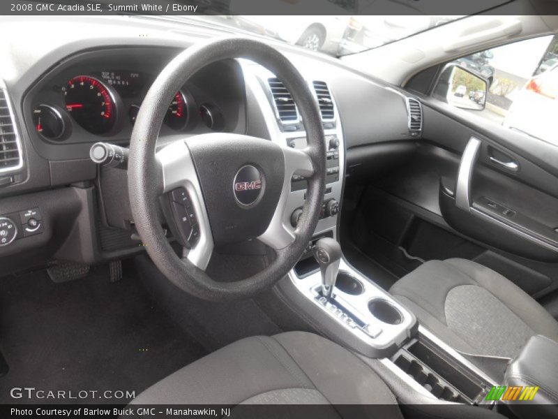 Summit White / Ebony 2008 GMC Acadia SLE
