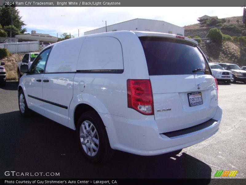 Bright White / Black/Light Graystone 2014 Ram C/V Tradesman