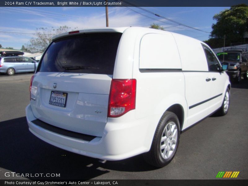 Bright White / Black/Light Graystone 2014 Ram C/V Tradesman