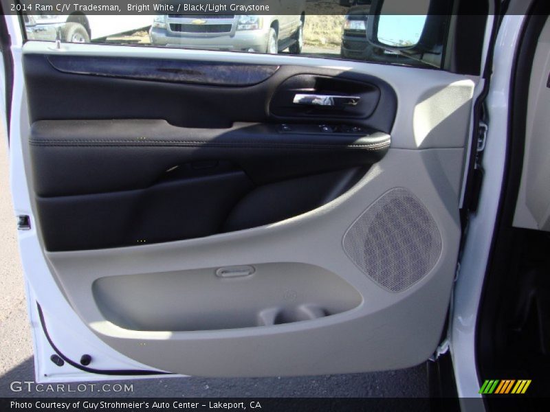 Bright White / Black/Light Graystone 2014 Ram C/V Tradesman