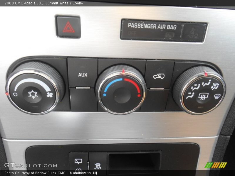 Summit White / Ebony 2008 GMC Acadia SLE