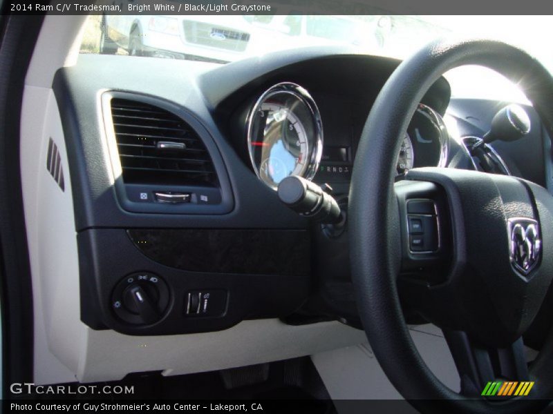 Bright White / Black/Light Graystone 2014 Ram C/V Tradesman