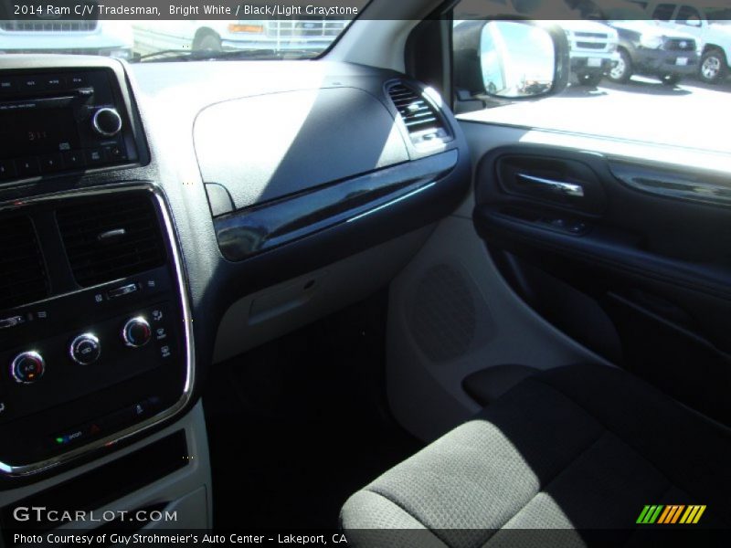 Bright White / Black/Light Graystone 2014 Ram C/V Tradesman