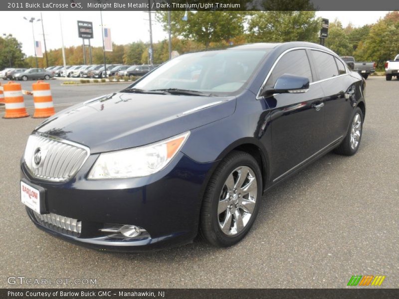 Midnight Blue Metallic / Dark Titanium/Light Titanium 2011 Buick LaCrosse CXS