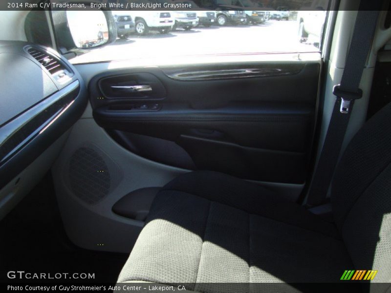 Bright White / Black/Light Graystone 2014 Ram C/V Tradesman