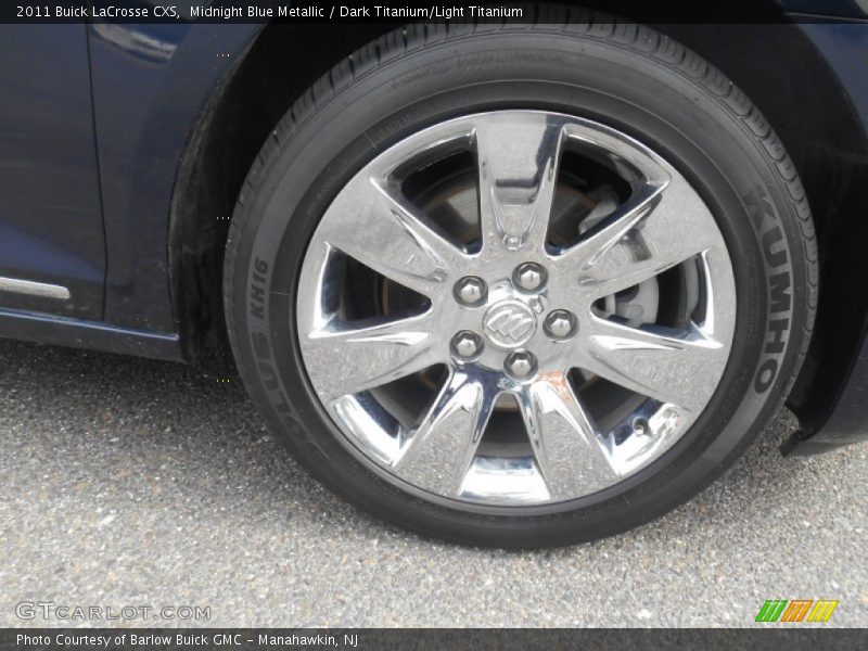 Midnight Blue Metallic / Dark Titanium/Light Titanium 2011 Buick LaCrosse CXS