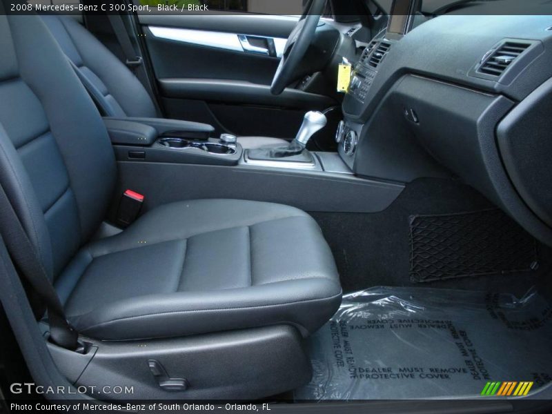 Black / Black 2008 Mercedes-Benz C 300 Sport