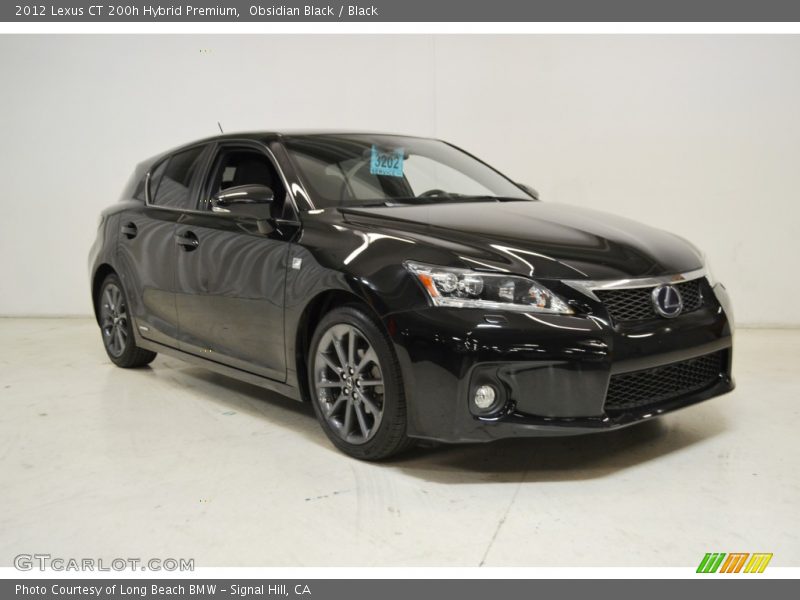 Obsidian Black / Black 2012 Lexus CT 200h Hybrid Premium