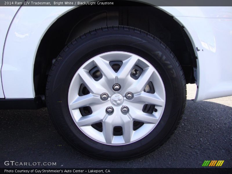 Bright White / Black/Light Graystone 2014 Ram C/V Tradesman