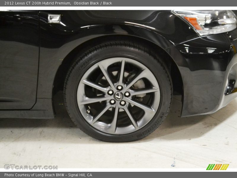 Obsidian Black / Black 2012 Lexus CT 200h Hybrid Premium