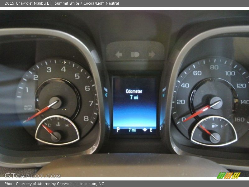 Summit White / Cocoa/Light Neutral 2015 Chevrolet Malibu LT